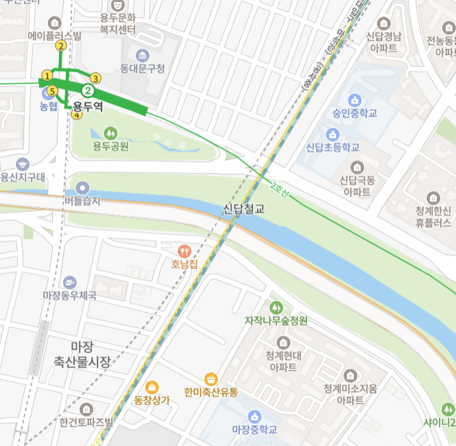  일제시대 왕십리-청량리 간을 이설했다?