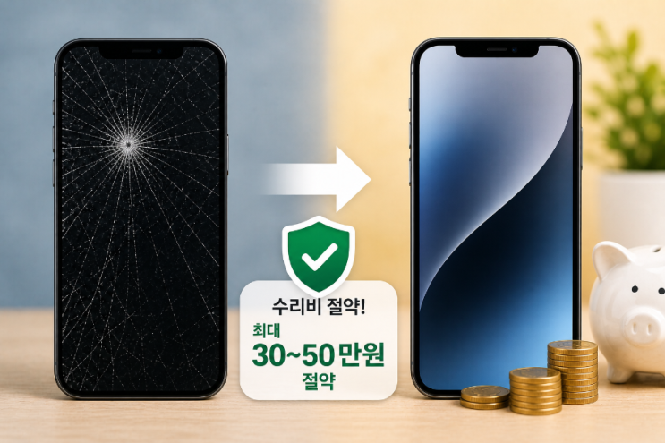   아이폰 보험으로 수리비 얼마나 줄일 수 있을까 (실제 절약 금액 기준