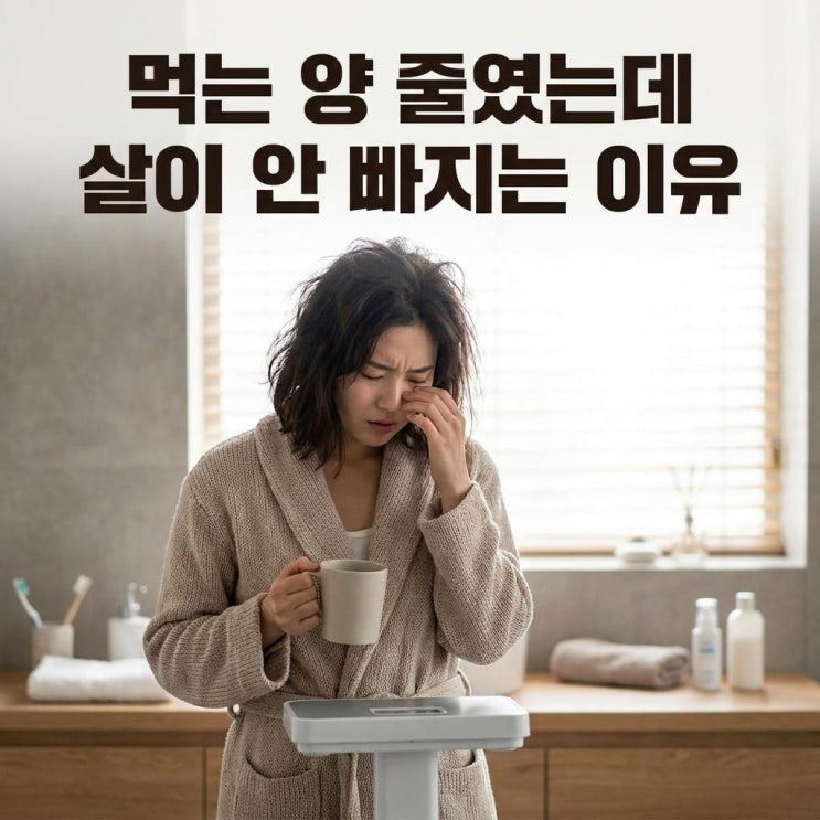  먹는 양 줄였는데 살이 안 빠지는 이유️