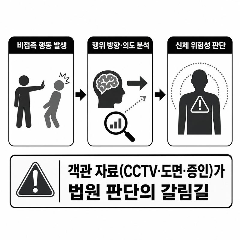 책상을 엎었을 뿐인데 폭행죄? 비접촉 폭행의 경계 관련 이미지 8