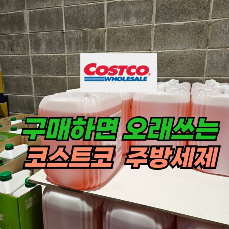코스트코 주방세제"6개월 재구매 없음" 써보세요 마트 갈 일 줄었어요