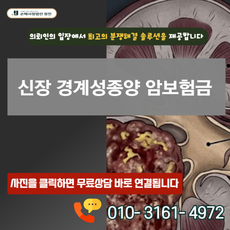  신장 경계성종양 암보험금, D41.0 코드인데 전액 지급된 실제 사례