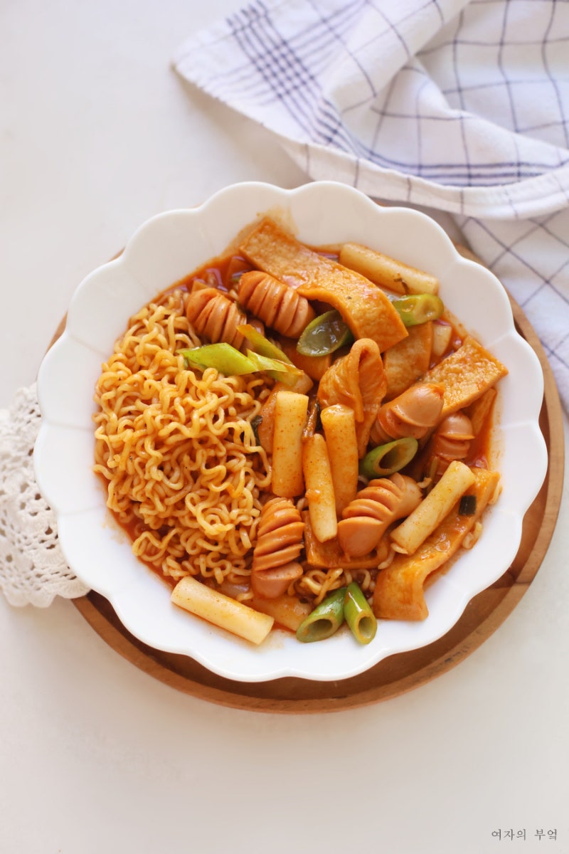 분식집 라볶이 레시피 라면볶이 라면요리