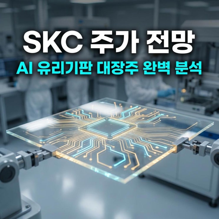  SKC 주가 전망 코스피 상한가 폭등! AI 유리기판 대장주 완벽 분석
