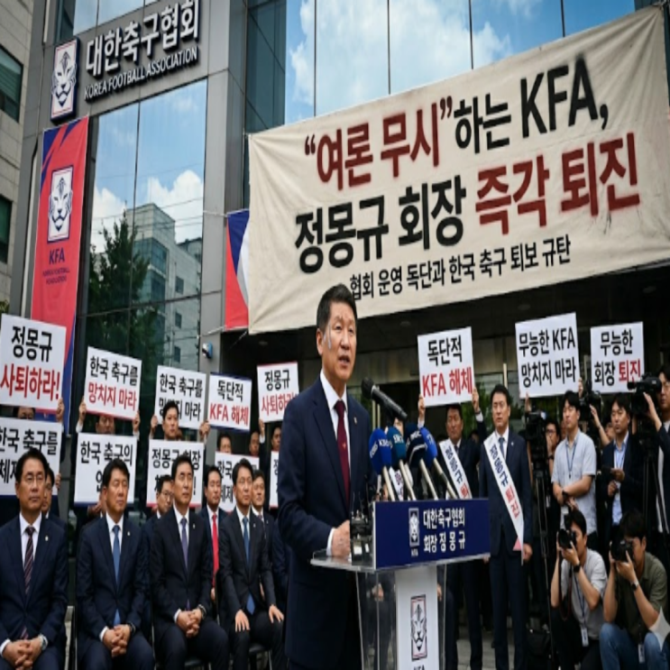 축구협회는 정몽규 회장에 대한 중징계에 대해 항소심 결정!! 시간끌기용 항소가 아니라지만, 그런거 같다!! 월드컵 끝나고 정몽규 홍명보 둘 다 날려버리자!!
