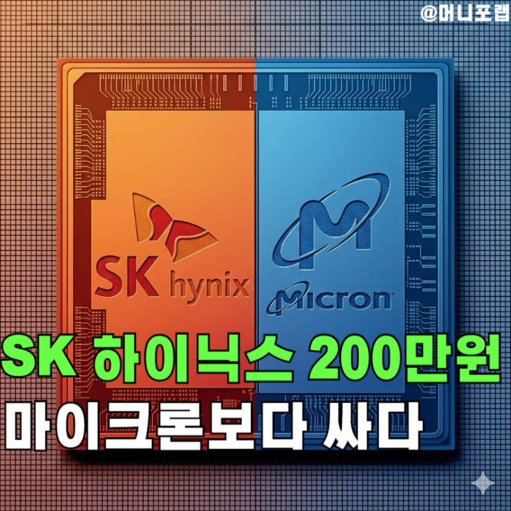  SK하이닉스 주가 200만원 가능한 이유, 마이크론보다 싸다