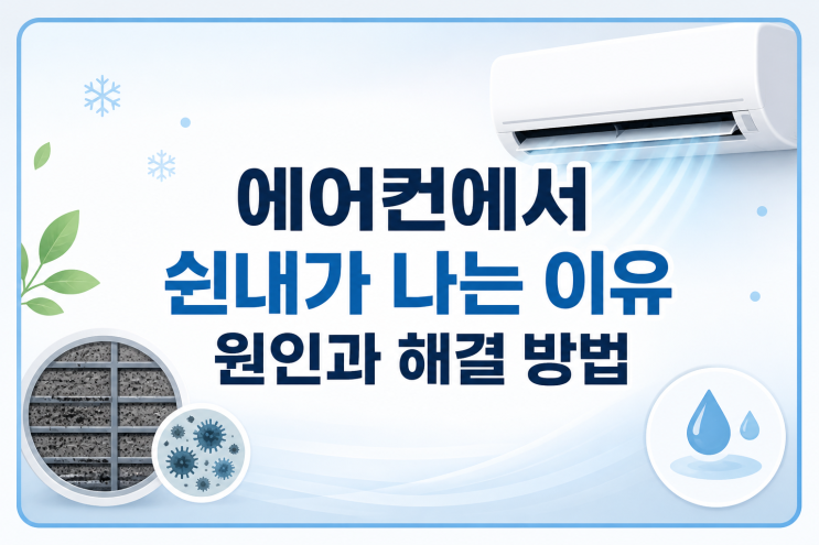  에어컨 냄새 제거 스프레이 효과, 쉰내 심할 때 해결 방법