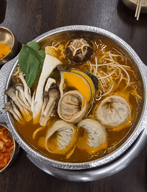  원그로브식당 만사부 줄서는 마곡샤브샤브 만두전골 나도 먹어봄