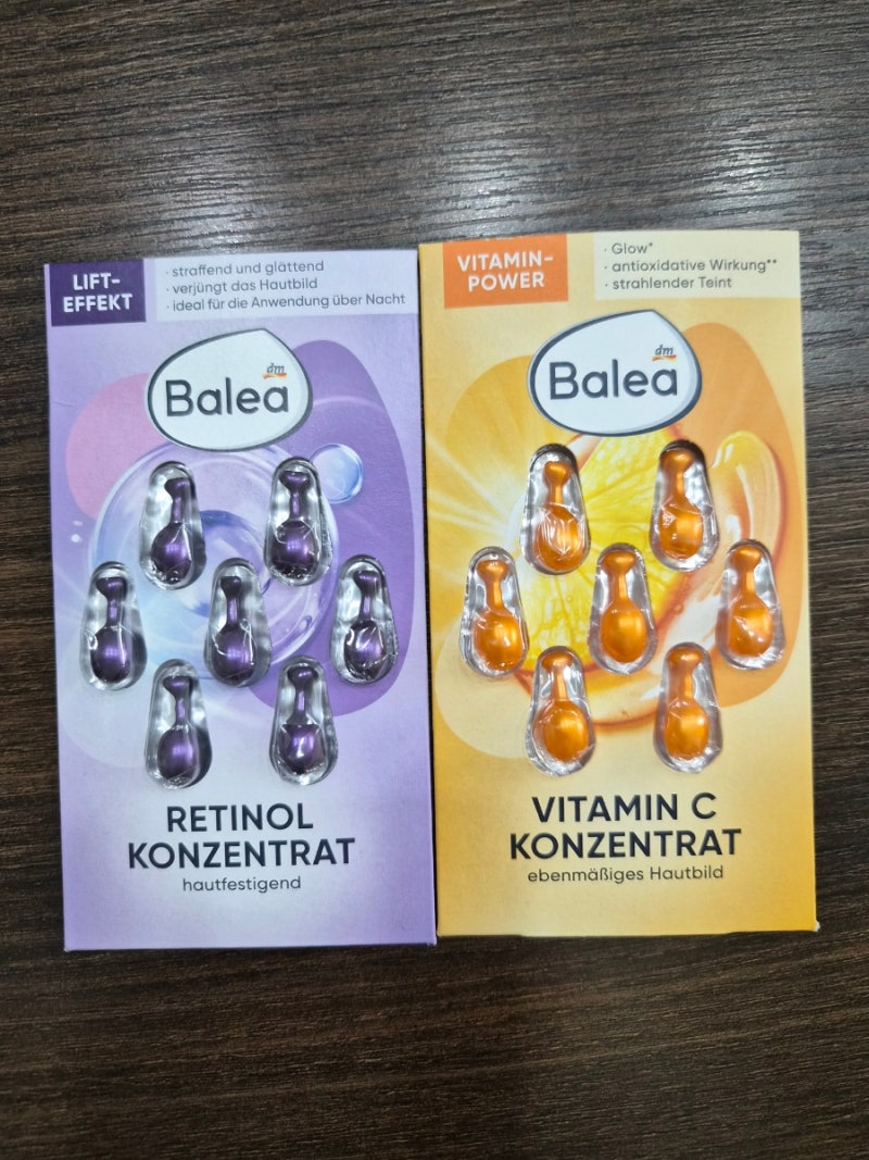뷰티템선물 독일 국민템 발레아 앰플 레티놀&비타민c balea retinol & vitamin c konzentrat 실사용후기