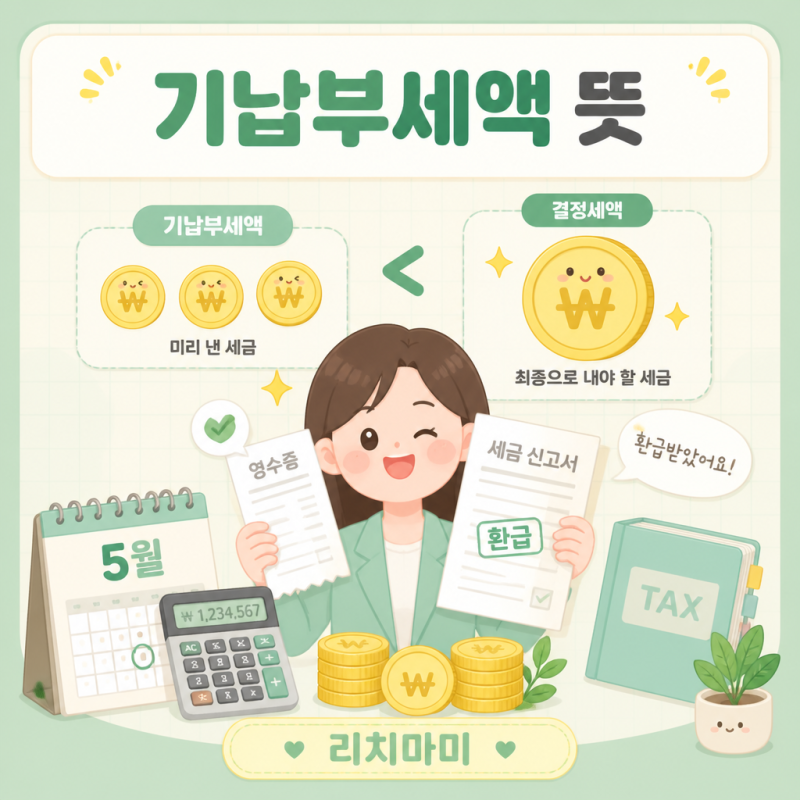 기납부세액 뜻, 결정세액과 어떻게 다를까? 환급의 핵심 정리