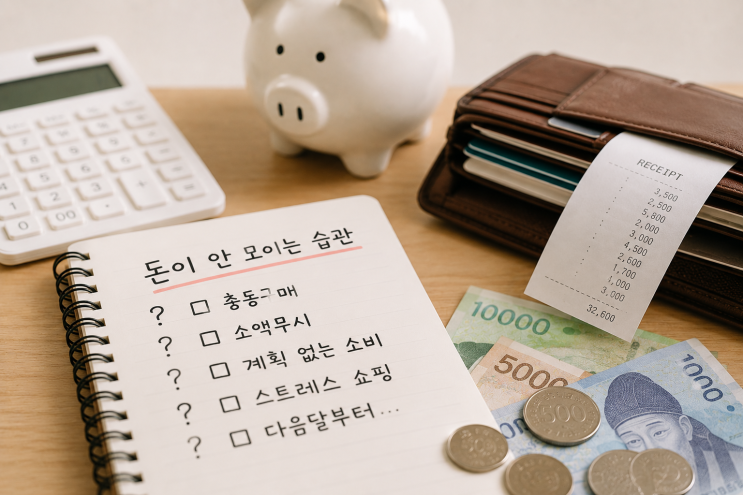  돈 못 모으는 사람들의 공통 습관, 대부분 여기서 무너집니다