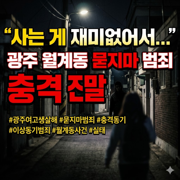  "사는 게 재미없어서" 여고생 습격한 24세 장씨, 그리고 목숨 건 17세 소년
