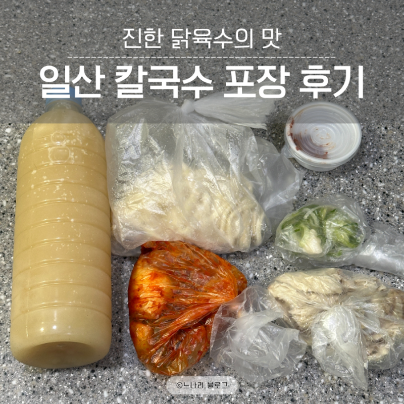 일산 칼국수 본점 포장 후기