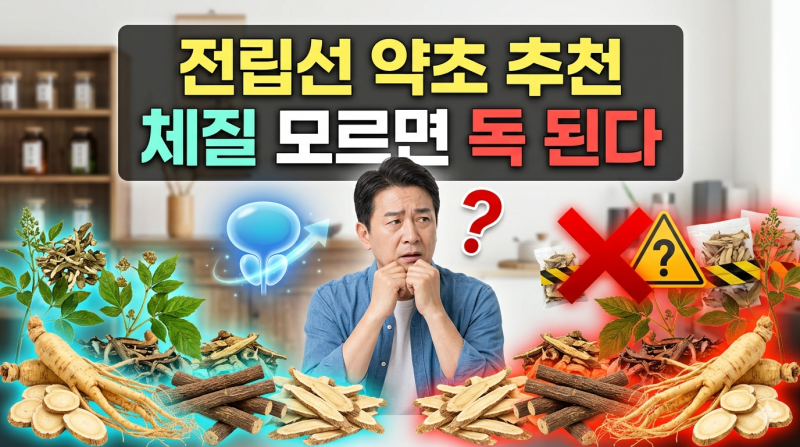 전립선에 좋은 약재(약초) 종류 추천, 내 체질 모르면 독 된다?