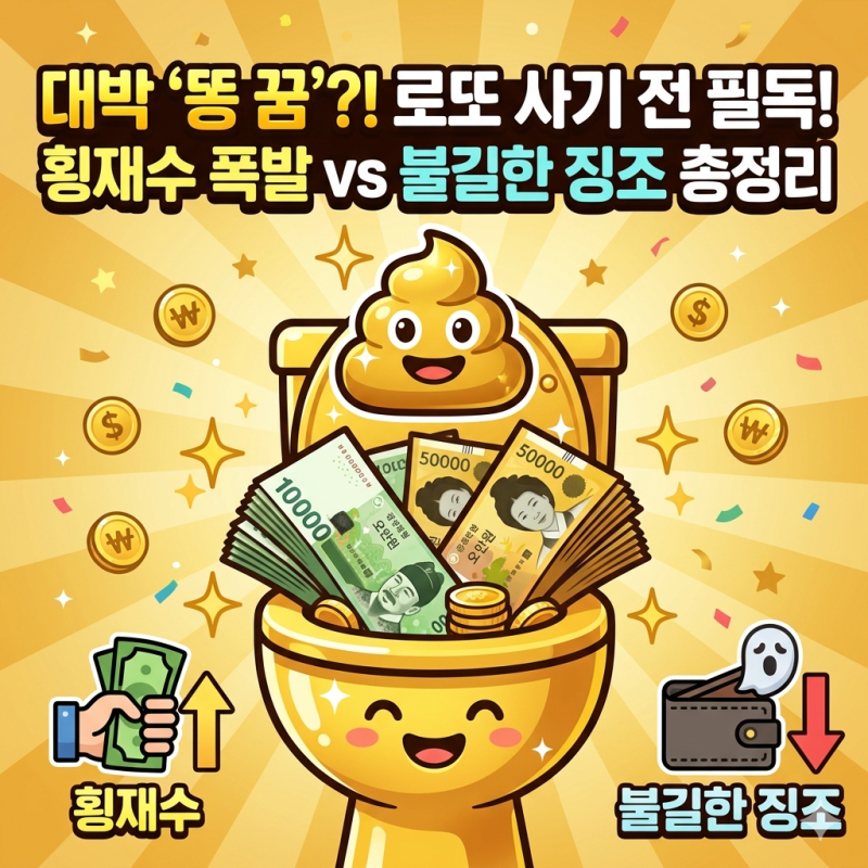 90%가 놓치는 똥 꿈의 반전! 대박 횡재수 vs 돈 새나가는 불길한 징조