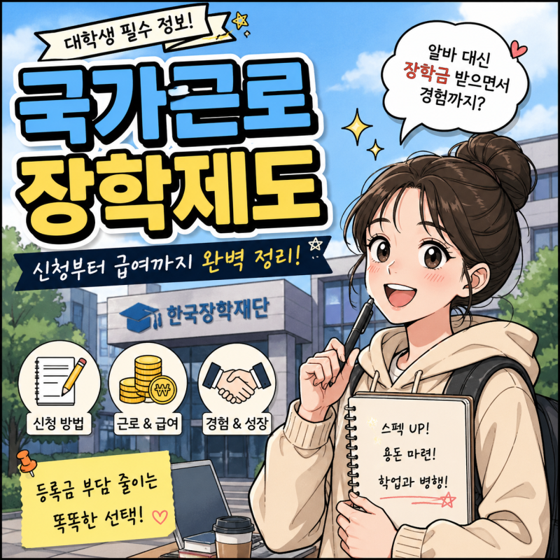 국가근로장학제도 현실 후기｜알바 대신 선택한 이유