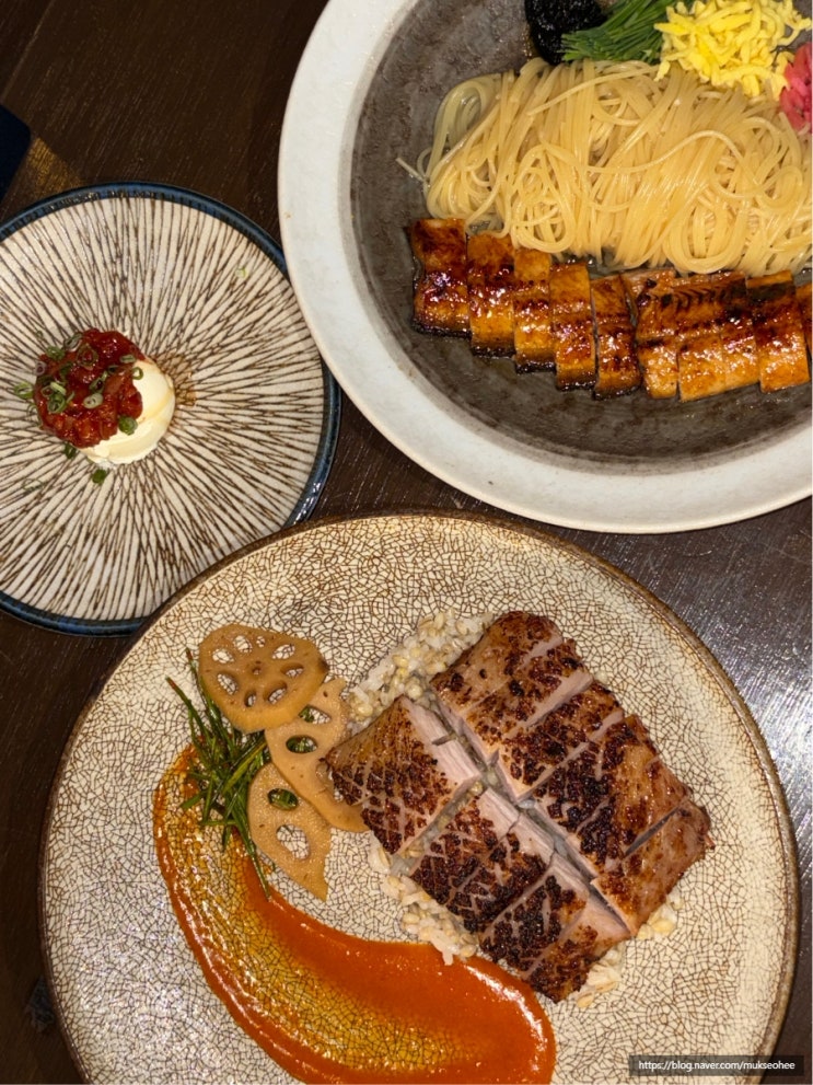  용산공원 맛집 범주 메뉴추천 장어국수 먹고 항정숯불구이