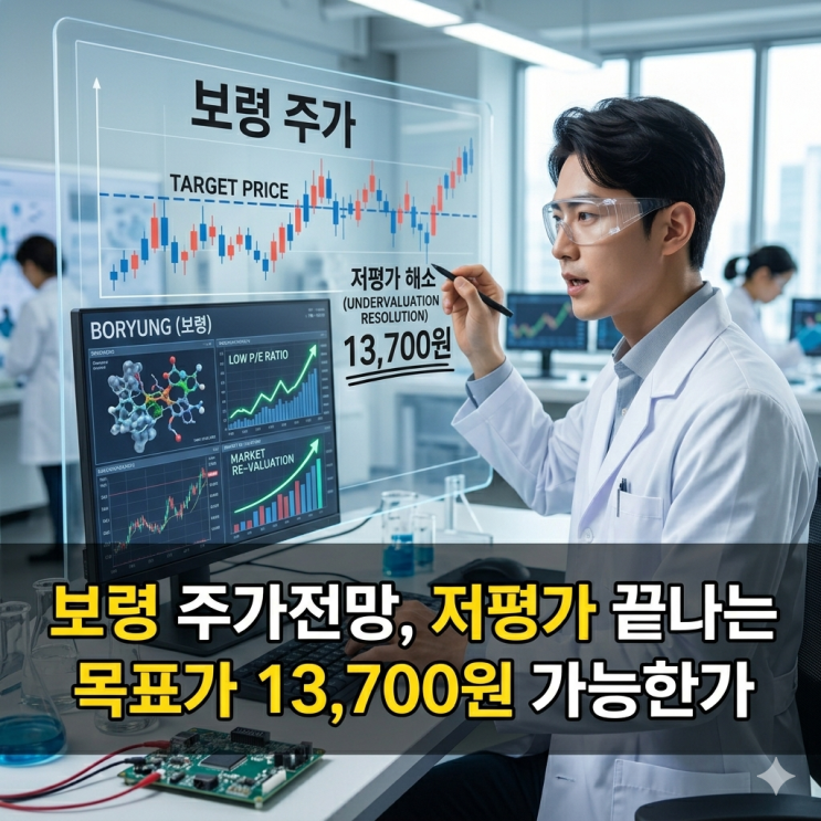  보령 주가전망 저평가 끝나는 목표가 13700원 가능한가