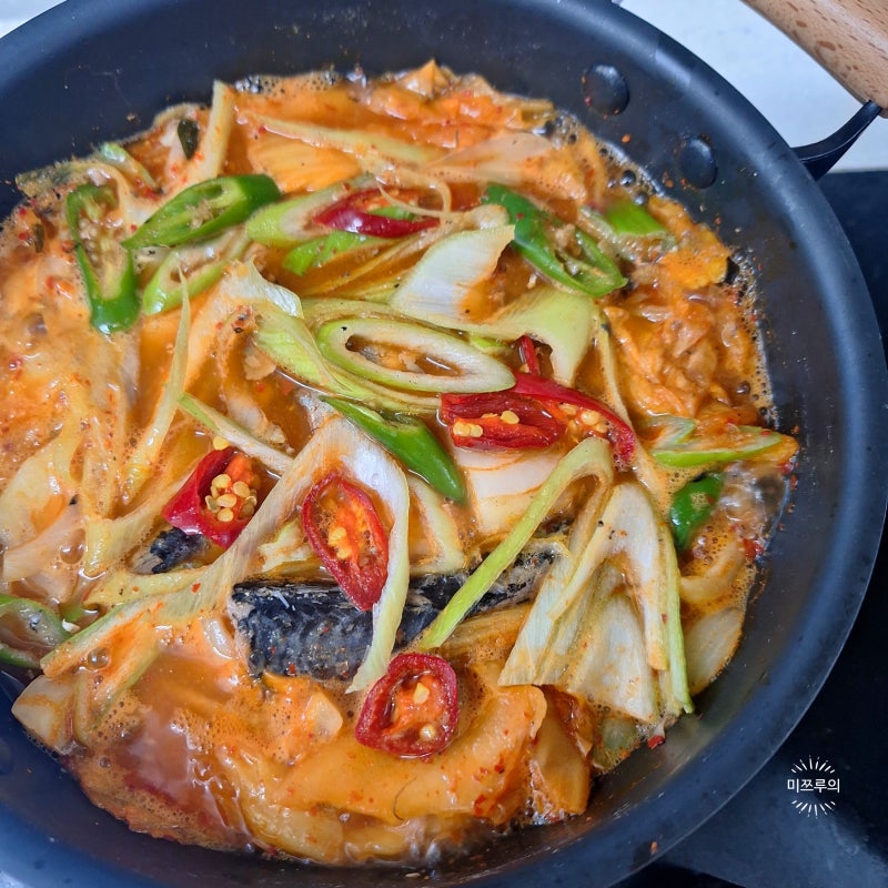 고등어김치찌개 통조림 레시피 고등어찌개 비린내 잡기