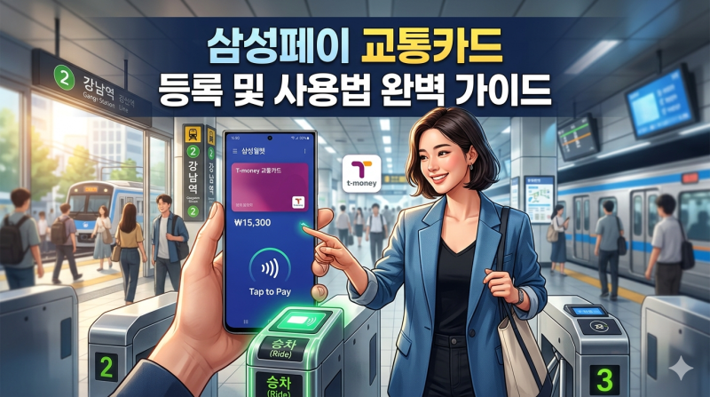 삼성페이 교통카드 등록 및 사용법 완벽 가이드