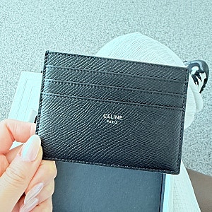 셀린느 | 남자 카드지갑 추천 | 그레인 카프스킨 카드 홀더 블랙 컬러
