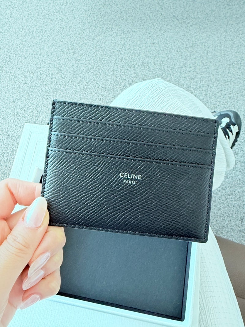 셀린느 | 남자 카드지갑 추천 | 그레인 카프스킨 카드 홀더 블랙 컬러