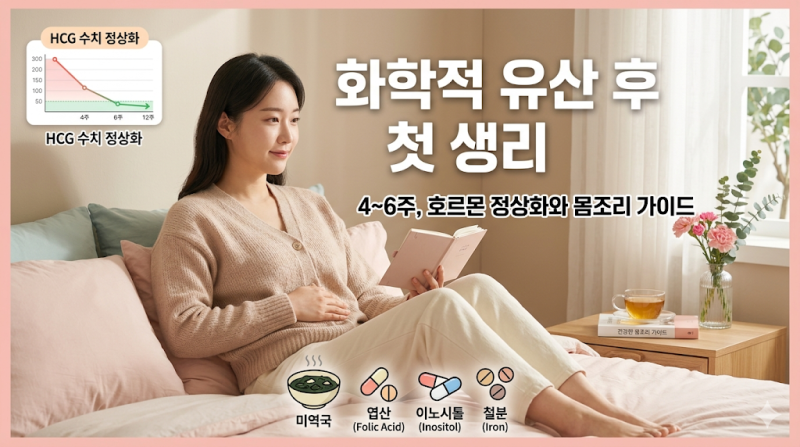 화유 후 첫 생리 양상 변화(무배란, 부정출혈) 및 자궁 회복 3단계 전략