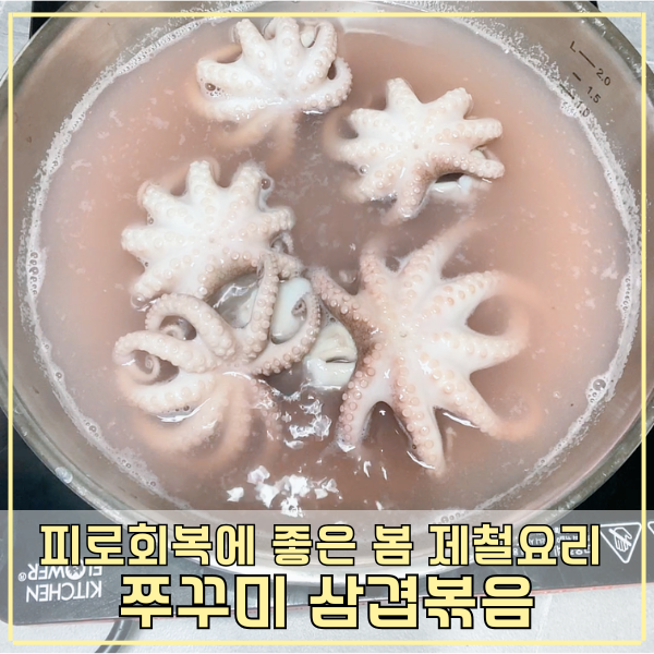 쭈꾸미 삼겹볶음 레시피 봄제철음식 손질법 및 매콤양념장