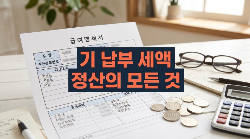 기납부세액 뜻 2026 완벽 정리, 환급금의 진짜 비밀
