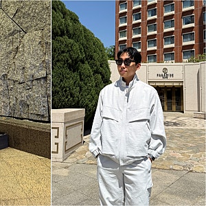 남자 봄 코디 리버클래시 남성봄점퍼 바람막이 셋업 댄디룩에 딱!