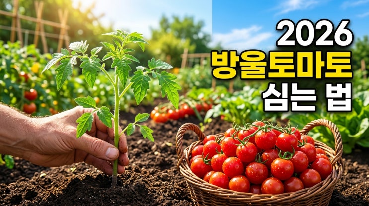  방울토마토 심는 시기 및 토마토 모종 심는 법