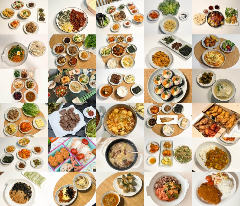 저녁메뉴 추천 일주일 주간밥상 4인가족 집밥메뉴 식단표