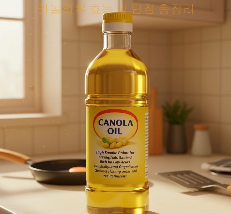 카놀라유 효능 및 단점 총정리, 남은 기름 유통기한 확인하는 법은?