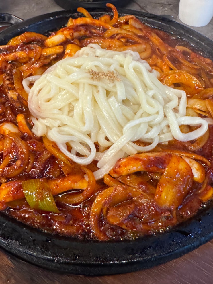  원주 혁신도시 맛집 '해탄' 돌판 오징어볶음 추천