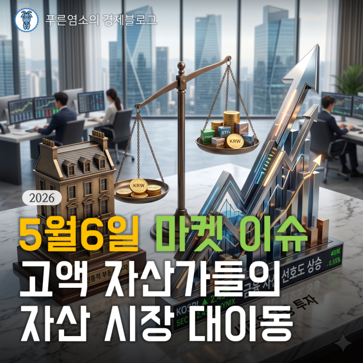  [마켓 이슈] 고액 자산가들의 자산 시장 대이동 (2026.05.06)
