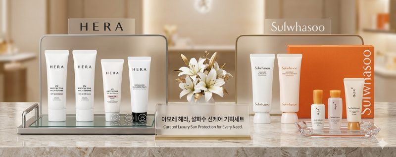 자외선 강해지는 지금, 안 바르면 바로 티 납니다｜아모레 헤라·설화수 선크림 기획세트 정....