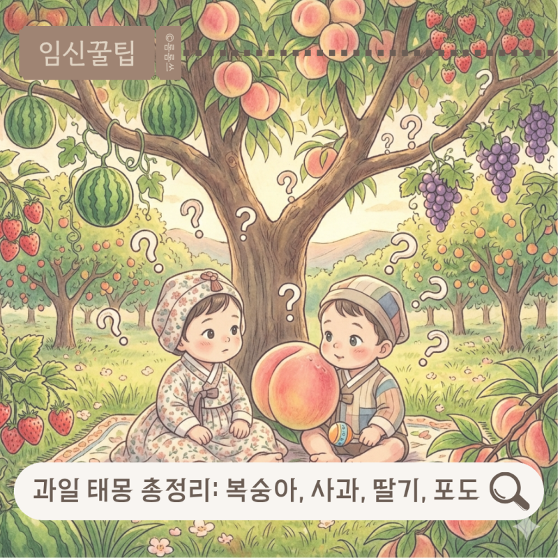 과일 태몽 총정리! 복숭아, 사과, 도토리, 딸? 아들?