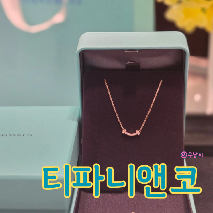  티파니 T 스마일 목걸이 미니 데일리 명품 입문 추천 스몰 다이아 버전까지 매장 실착 비교