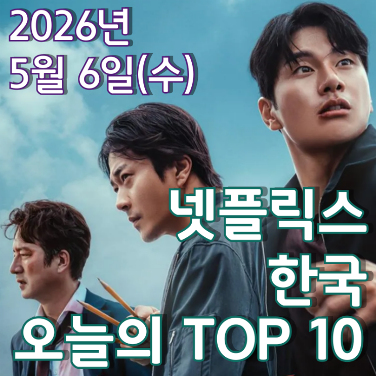  [5월 6일] 넷플릭스 한국 TOP 10 - 전국 254만을 기록한 권상우 주연 액션 코미디 '히트맨 2'