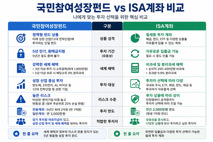 국민참여형 국민성장펀드 총정리, 22일 출시 확정 (ISA 계좌 비교) : 네이버 블로그