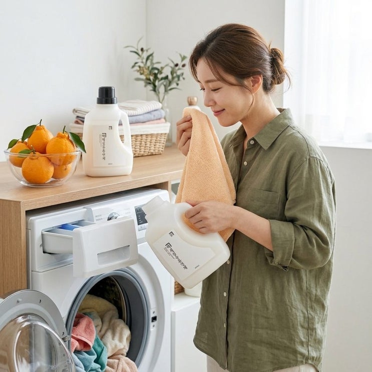  1+1 살림백서 섬유유연제 한라봉향, 천연유래 95% 대용량 솔직 후기