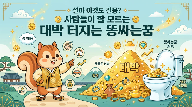 "설마 이것도 길몽?" 사람들이 잘 모르는 대박 터지는 똥싸는꿈