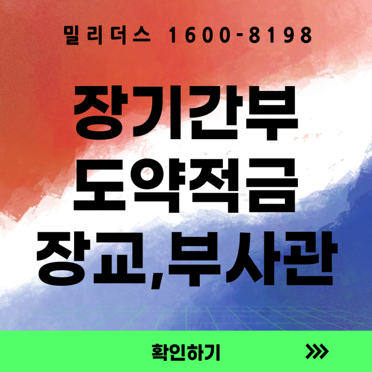  장기간부 도약적금 가이드 (군대 장기복무 선발자의 자산형성 프로그램)