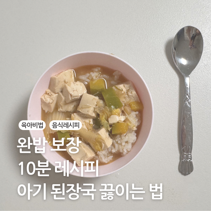 후기 이유식 유아식 아기 된장국 만드는법 돌아기 식단 추천