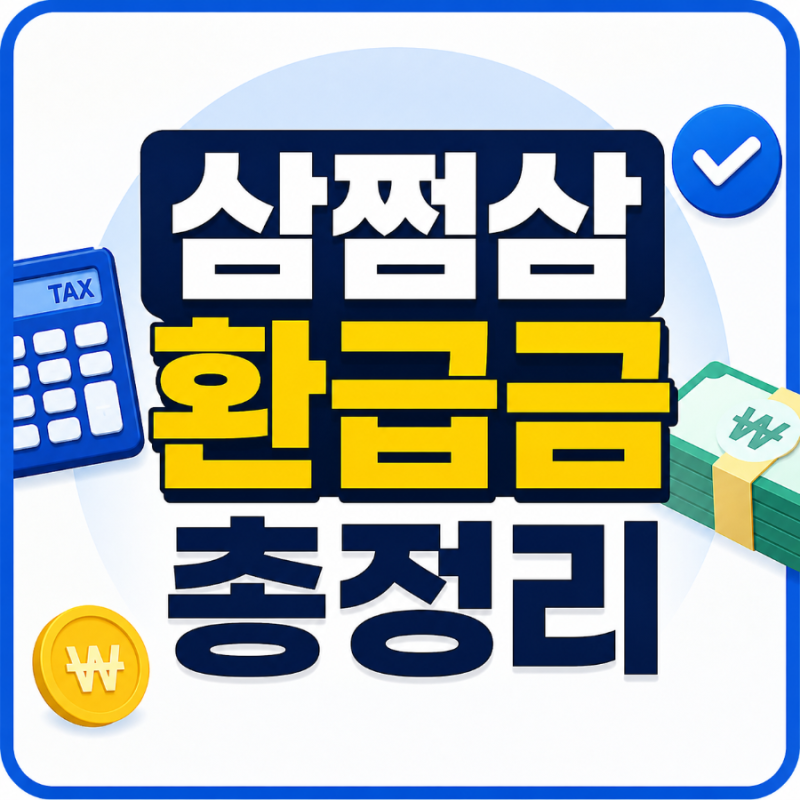 삼쩜삼 환급금 진짜 받을까?｜홈택스 차이·수수료·입금기간·추징 논란 총정리
