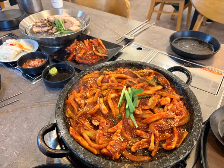  융건릉맛집 추천 해탄 화성안녕직영점 불향 가득 돌판오징어가 맛있는 곳