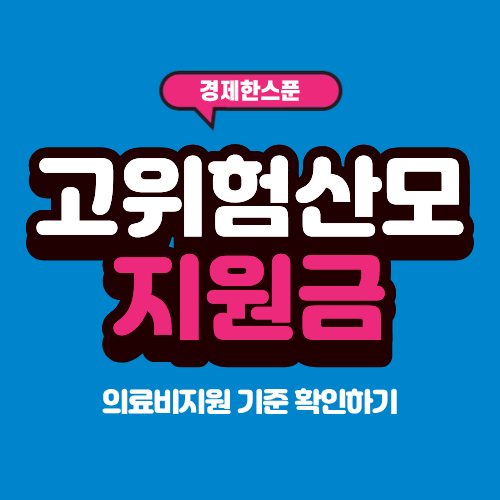 고위험산모 지원금 및 의료비지원 기준 확인하기(서류/단축근무)