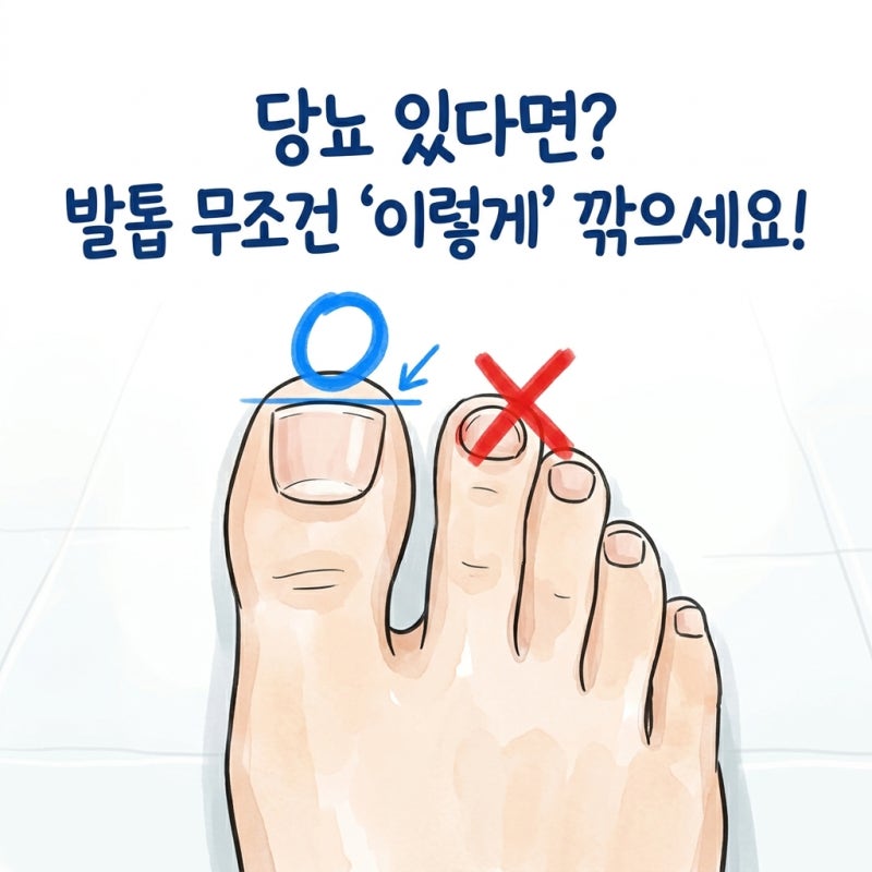 당뇨 환자 발톱 관리의 치명적 실수: 괴사 막으려면 '이렇게' 깎으세요