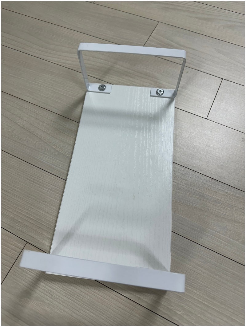 (리뷰) 가성비 괜찮은 미니 모니터 선반, 30cm 메탈 프레임 받침대