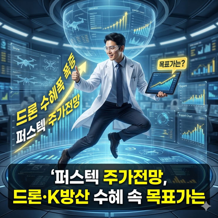  퍼스텍 주가전망 드론 K방산 수혜 속 목표가는